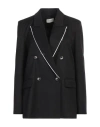 Vicolo Woman Blazer Black Size S Polyester, Viscose, Elastane, Cotton