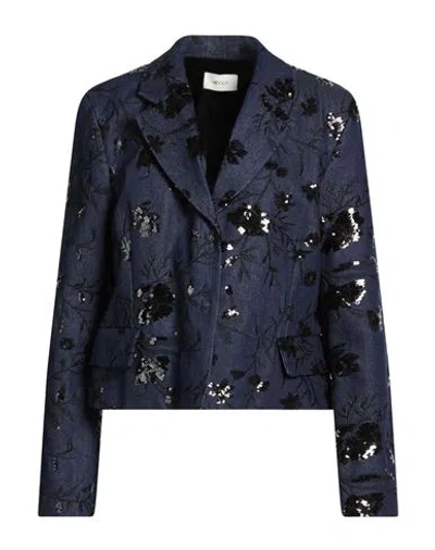 Vicolo Woman Blazer Blue Size L Cotton