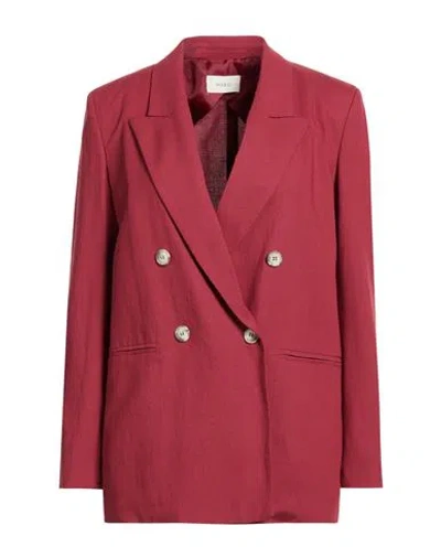 Vicolo Woman Blazer Brick Size Xs Viscose, Linen In Red