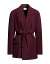 Vicolo Woman Blazer Burgundy Size L Polyester, Elastane In Red