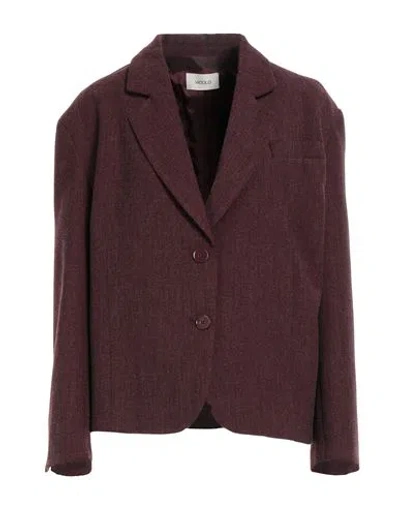 Vicolo Woman Blazer Burgundy Size S Polyester, Viscose, Elastane