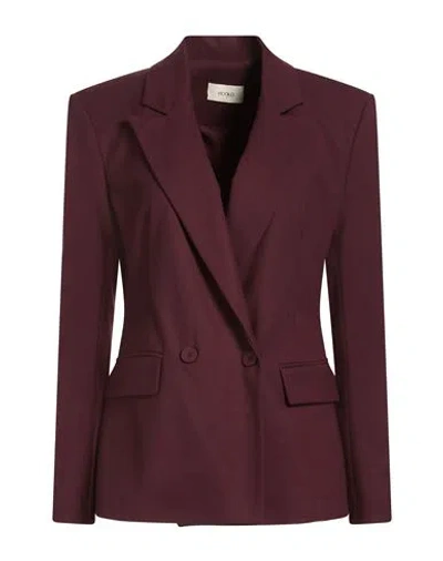 Vicolo Woman Blazer Burgundy Size S Polyester, Viscose, Elastane In Red