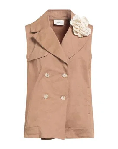 Vicolo Woman Blazer Camel Size S Cotton
