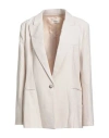 Vicolo Woman Blazer Cream Size L Viscose, Polyester In White