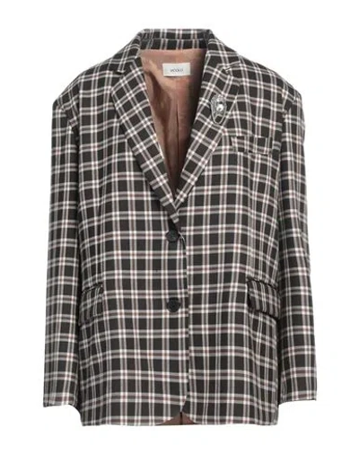 Vicolo Woman Blazer Dark Brown Size Onesize Polyester, Viscose, Elastane