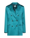 Vicolo Woman Blazer Deep Jade Size M Polyester, Elastane In Green