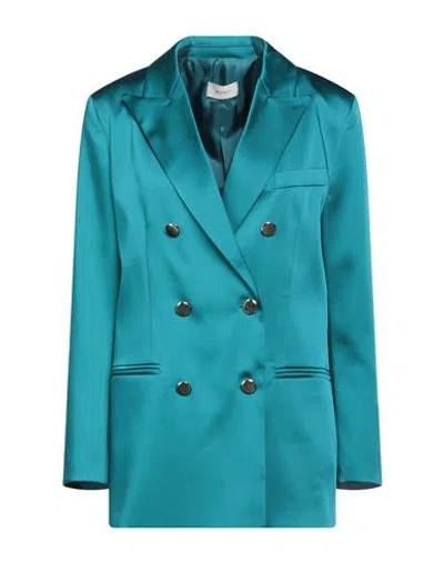 Vicolo Woman Blazer Deep Jade Size M Polyester, Elastane In Green