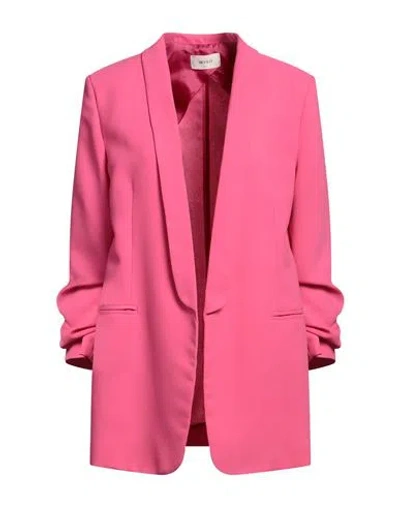 Vicolo Woman Blazer Fuchsia Size M Polyester In Pink