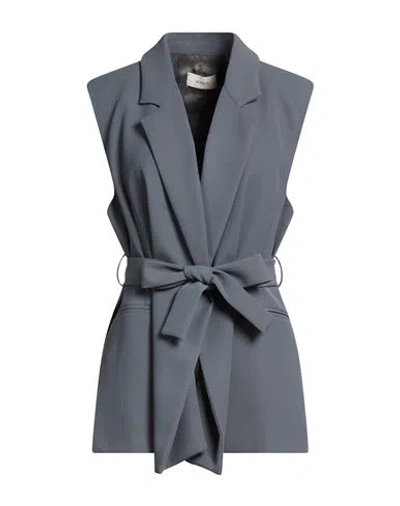 Vicolo Woman Blazer Grey Size M Polyester, Elastane In Gray