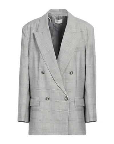 Vicolo Woman Blazer Grey Size S Polyester, Viscose, Elastane