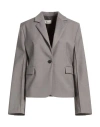 Vicolo Woman Blazer Grey Size S Polyester, Viscose, Elastane In Grey