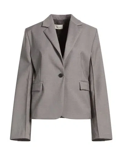 Vicolo Woman Blazer Grey Size S Polyester, Viscose, Elastane