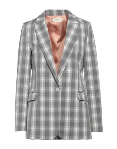 Vicolo Woman Blazer Grey Size S Polyester, Viscose, Elastane
