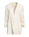 Vicolo Woman Blazer Ivory Size M Polyester In White