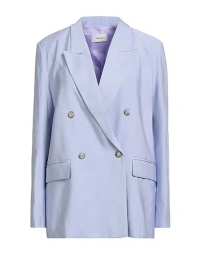 Vicolo Woman Blazer Light Blue Size M Viscose, Polyester