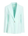 Vicolo Woman Blazer Light Green Size M Viscose, Polyester