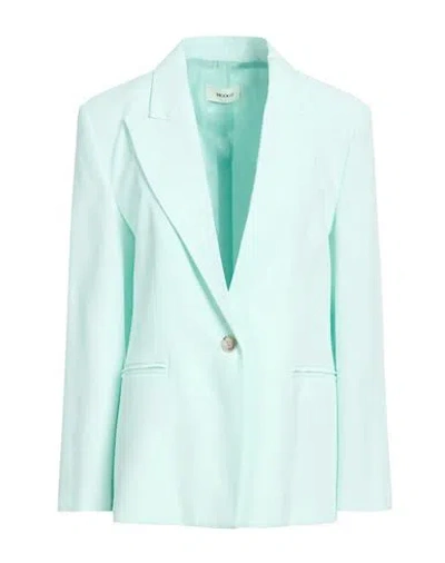 Vicolo Woman Blazer Light Green Size M Viscose, Polyester