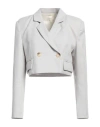 Vicolo Woman Blazer Light Grey Size M Polyester