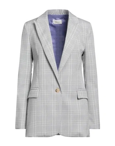 Vicolo Woman Blazer Light Grey Size S Polyester, Viscose, Elastane