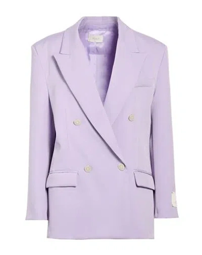 Vicolo Woman Blazer Lilac Size M Polyester, Elastane In Purple