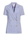 Vicolo Woman Blazer Lilac Size S Viscose, Cotton In Purple