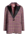 Vicolo Woman Blazer Magenta Size Onesize Polyester, Viscose, Elastane In Magenta