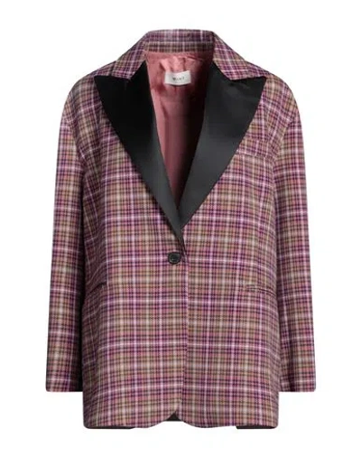Vicolo Woman Blazer Magenta Size Onesize Polyester, Viscose, Elastane