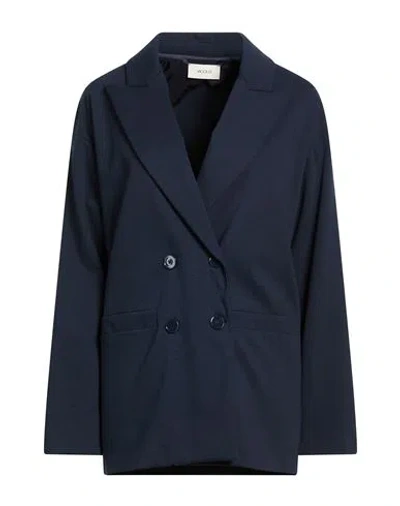 Vicolo Woman Blazer Midnight Blue Size L Cotton, Polyamide, Elastane