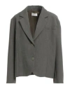 Vicolo Woman Blazer Military Green Size M Polyester, Viscose, Elastane