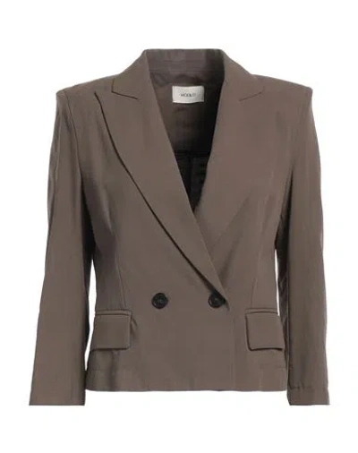 Vicolo Woman Blazer Military Green Size S Viscose, Linen