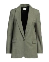 Vicolo Woman Blazer Military Green Size Xs Polyester