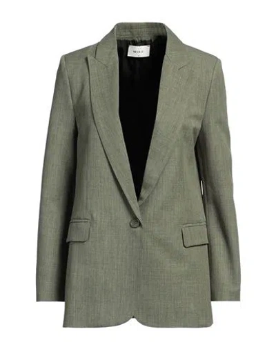 Vicolo Woman Blazer Military Green Size Xs Polyester In Green