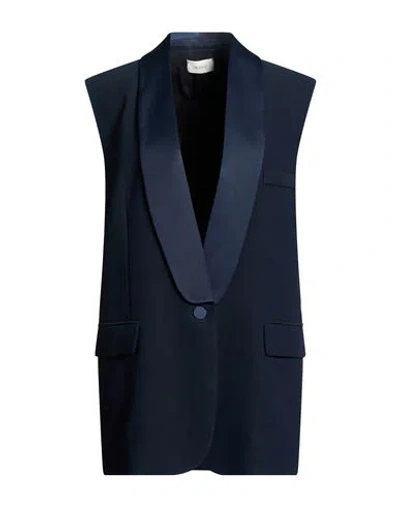 Vicolo Woman Blazer Navy Size M Polyester In Blue
