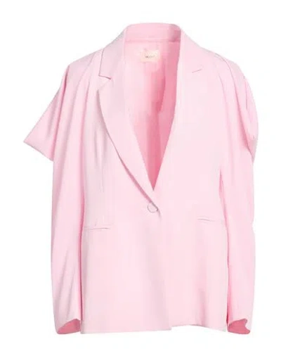 Vicolo Woman Blazer Pink Size S Polyester, Elastane