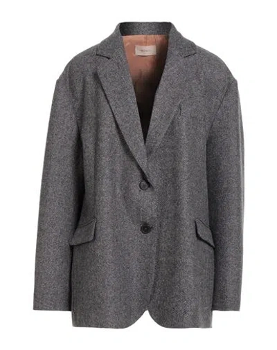 Vicolo Woman Blazer Purple Size Onesize Wool, Silk