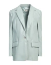 Vicolo Woman Blazer Sage Green Size S Polyester, Polyurethane