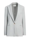 Vicolo Woman Blazer Sky Blue Size M Polyester, Viscose, Elastane