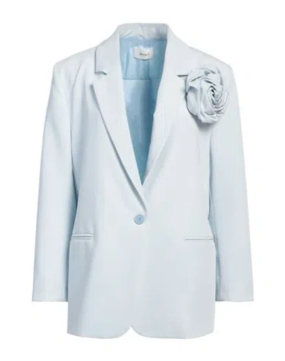 Vicolo Woman Blazer Sky Blue Size Onesize Polyester, Viscose, Elastane