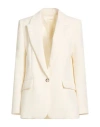 Vicolo Woman Blazer White Size M Polyester In Gold