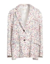 Vicolo Woman Suit Jacket White Size Onesize Cotton In White