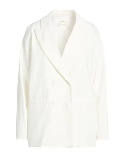 Vicolo Woman Blazer White Size S Viscose, Polyamide, Elastane