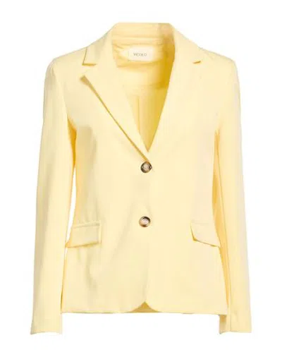 Vicolo Woman Blazer Yellow Size S Polyester, Viscose, Elastane