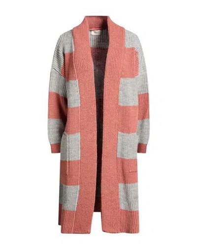 Vicolo Woman Cardigan Antique Rose Size Onesize Acrylic, Wool, Viscose, Alpaca Wool In Pink
