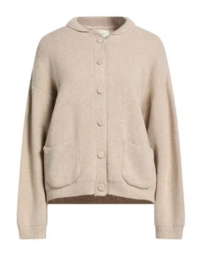 Vicolo Woman Cardigan Beige Size Onesize Viscose, Polyamide, Wool, Cashmere In Neutral