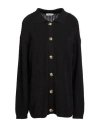 Vicolo Woman Cardigan Black Size Onesize Viscose, Polyamide, Wool, Cashmere