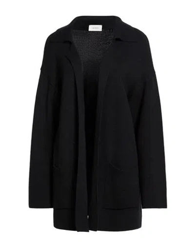 Vicolo Woman Cardigan Black Size Onesize Wool, Acrylic