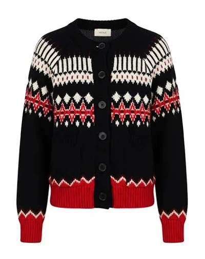 Vicolo Woman Cardigan Black Size Onesize Wool, Acrylic