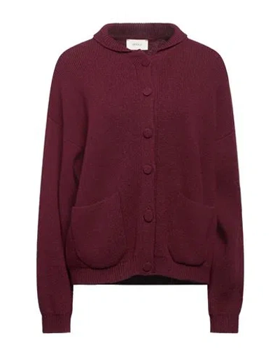 Vicolo Woman Cardigan Burgundy Size Onesize Viscose, Polyamide, Wool, Cashmere