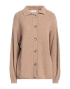 Vicolo Woman Cardigan Camel Size Onesize Viscose, Polyamide, Wool, Cashmere In Beige