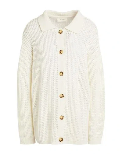 Vicolo Woman Cardigan Cream Size Onesize Viscose, Polyamide, Wool, Cashmere In White